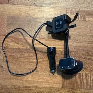 Phone charger and radio music player for car